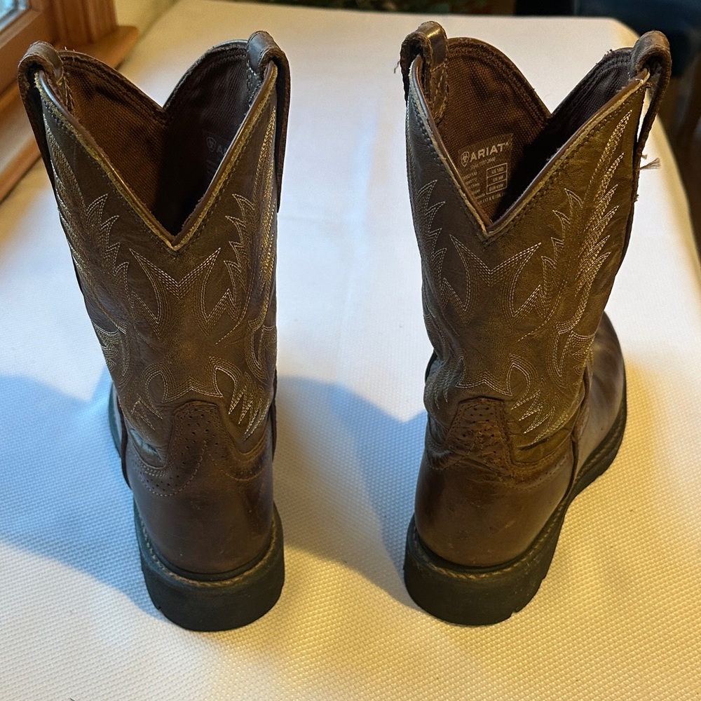 Ariat Men's Quickdraw Performance Leather Dark Br… - image 3